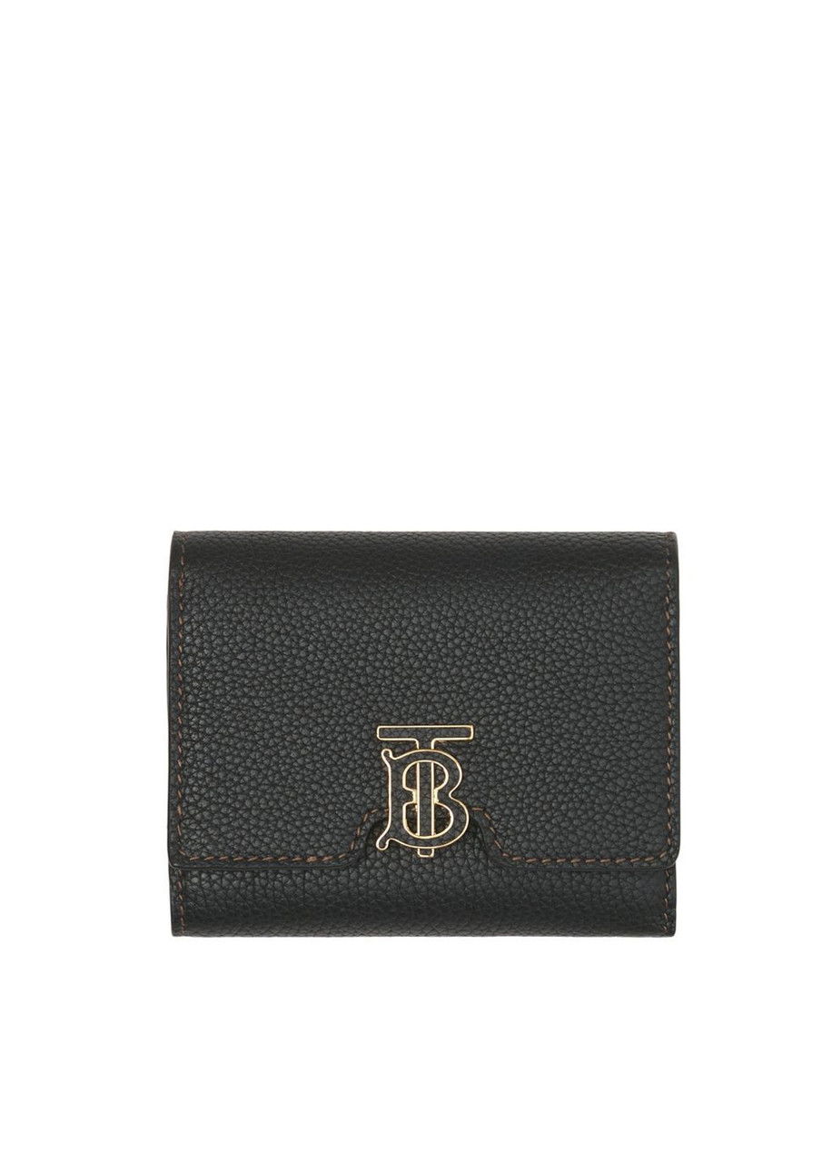 BURBERRY Grainy Leather TB Compact Wallet | Endource