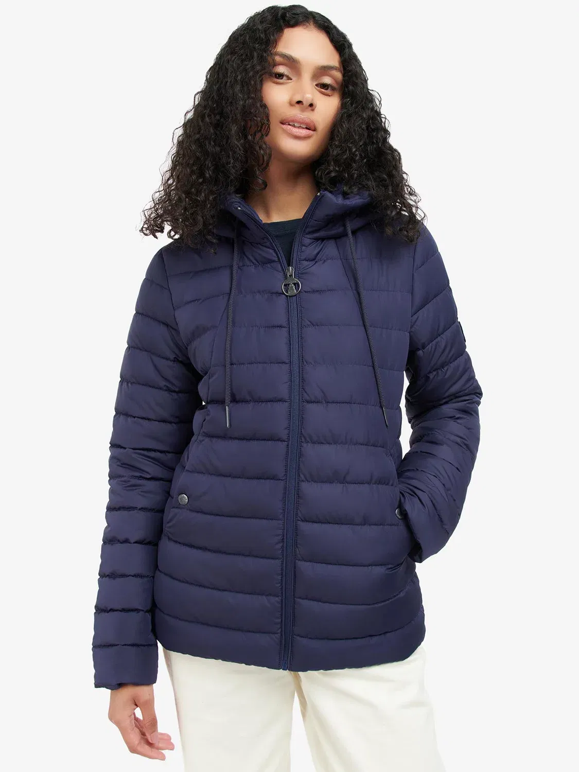 BARBOUR Coraline Baffle Quilted Jacket in Pink | Endource