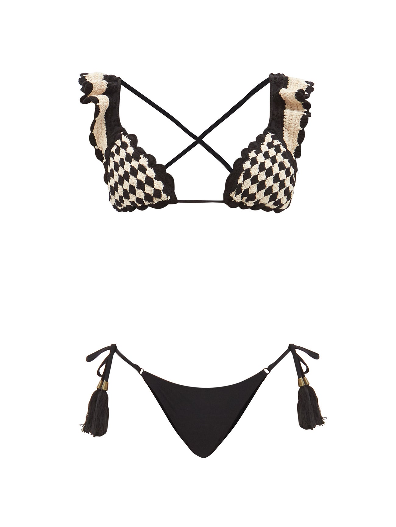 Zimmermann Anneke Crocheted Triangle Bikini Set