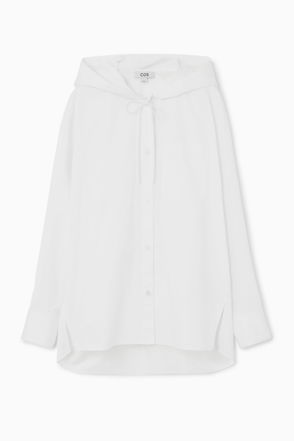OVERSIZED DECONSTRUCTED SHIRT - WHITE - COS