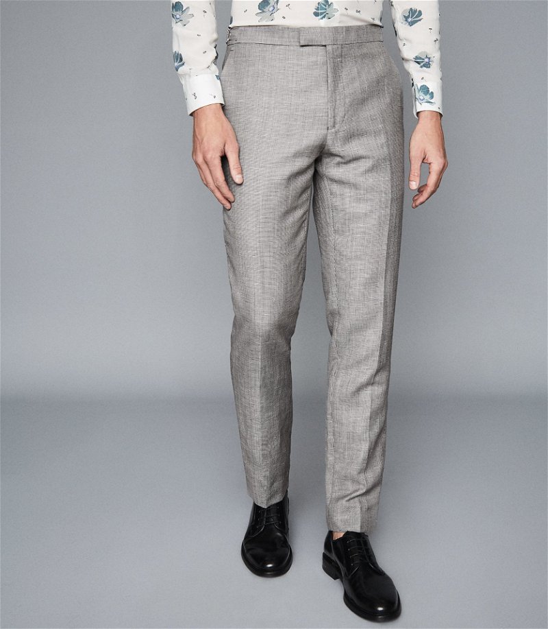Buy Reiss Tobacco Venue Slim Fit Wool Blend Rolled Hem Trousers from Next  USA
