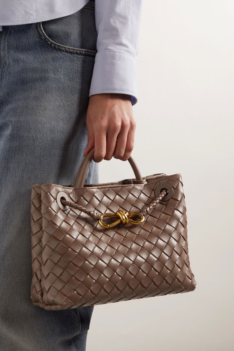 BOTTEGA VENETA Andiamo small intrecciato leather tote