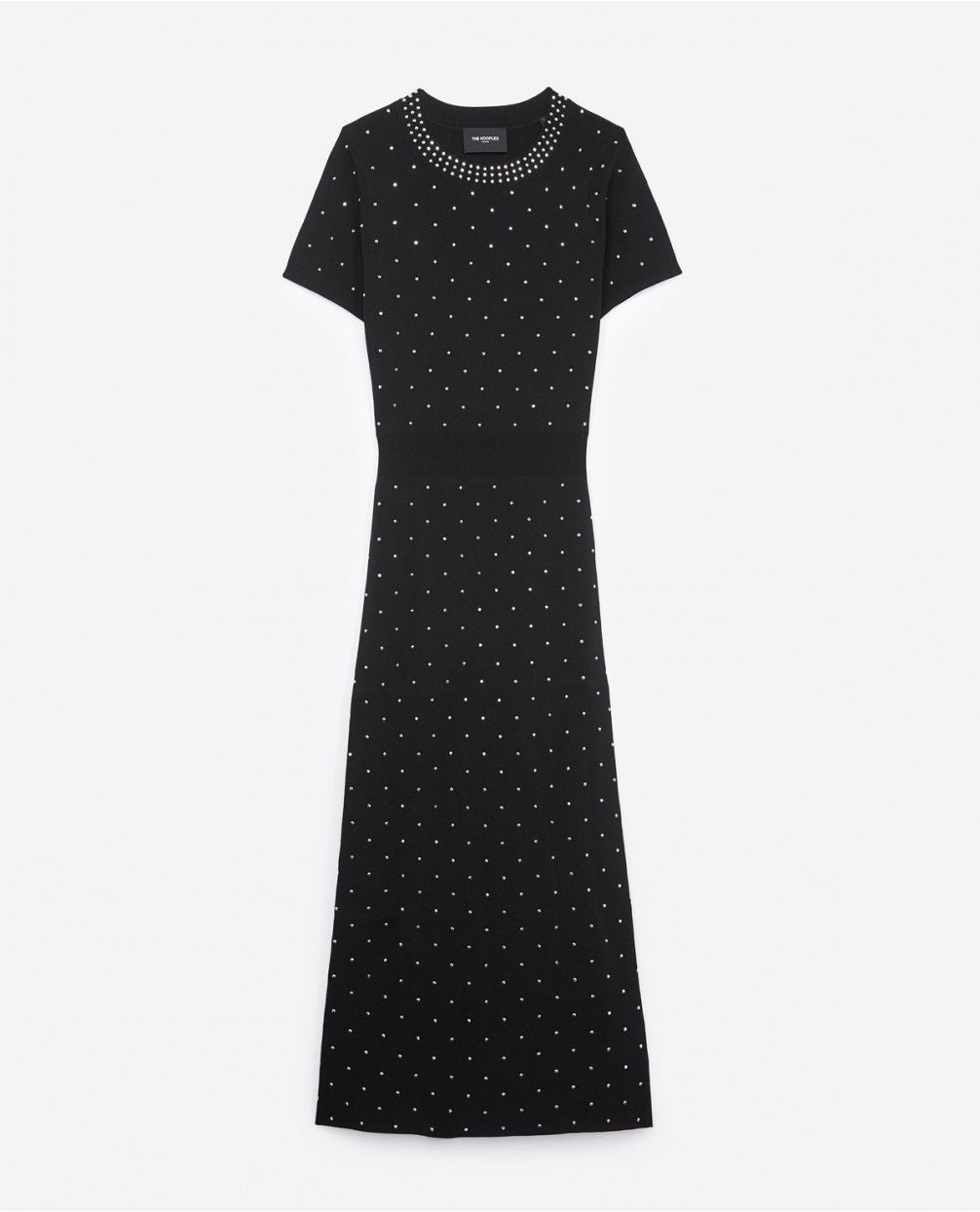 the kooples silver dress Sleeveless Sequin-embellished Woven Mini Dress