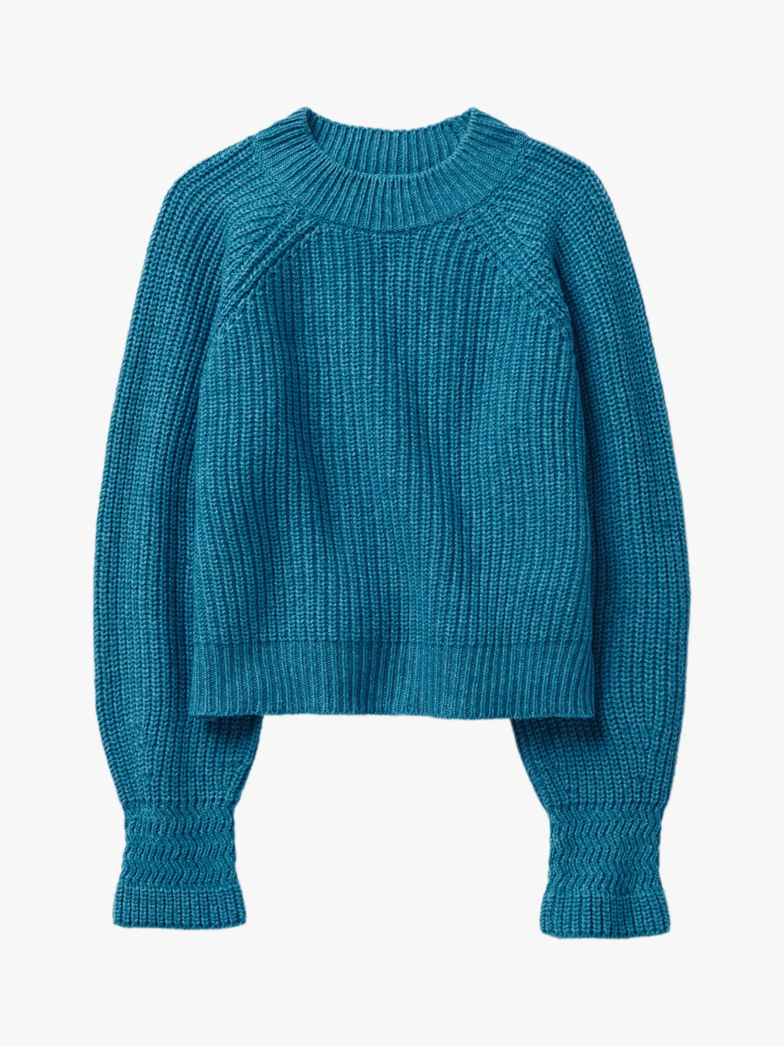 TOAST Fisherman Rib Knit Wool Cotton Jumper endource