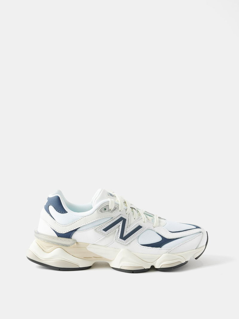 NEW BALANCE 9060 Suede And Mesh Trainers in White | Endource