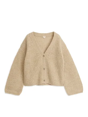 Olisse touch of alpaca chunky knit cardigan