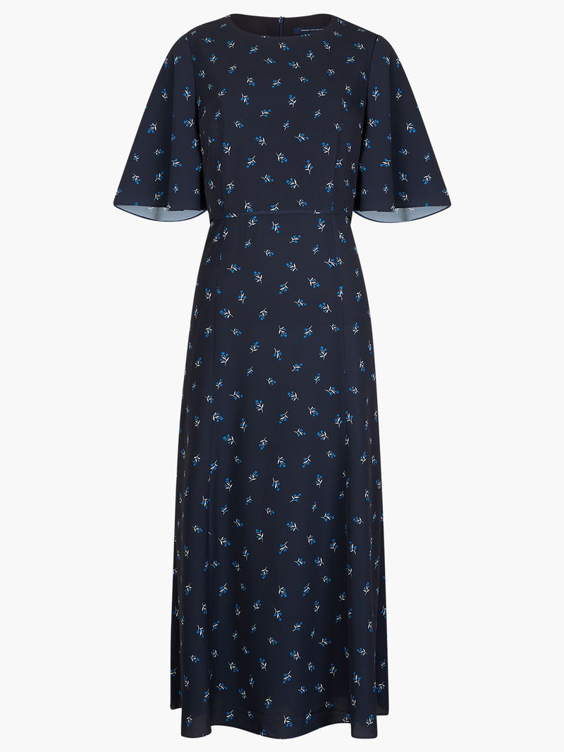 cecilia bodycon midi dress blue Cecilia Midi Dress Blue Textured Dupioni Light Blue / L