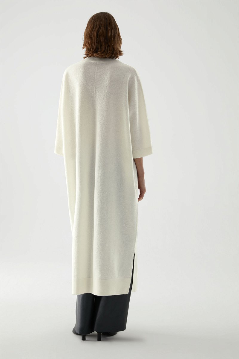 Merino Wool Roll-Neck Knitted Maxi Dress