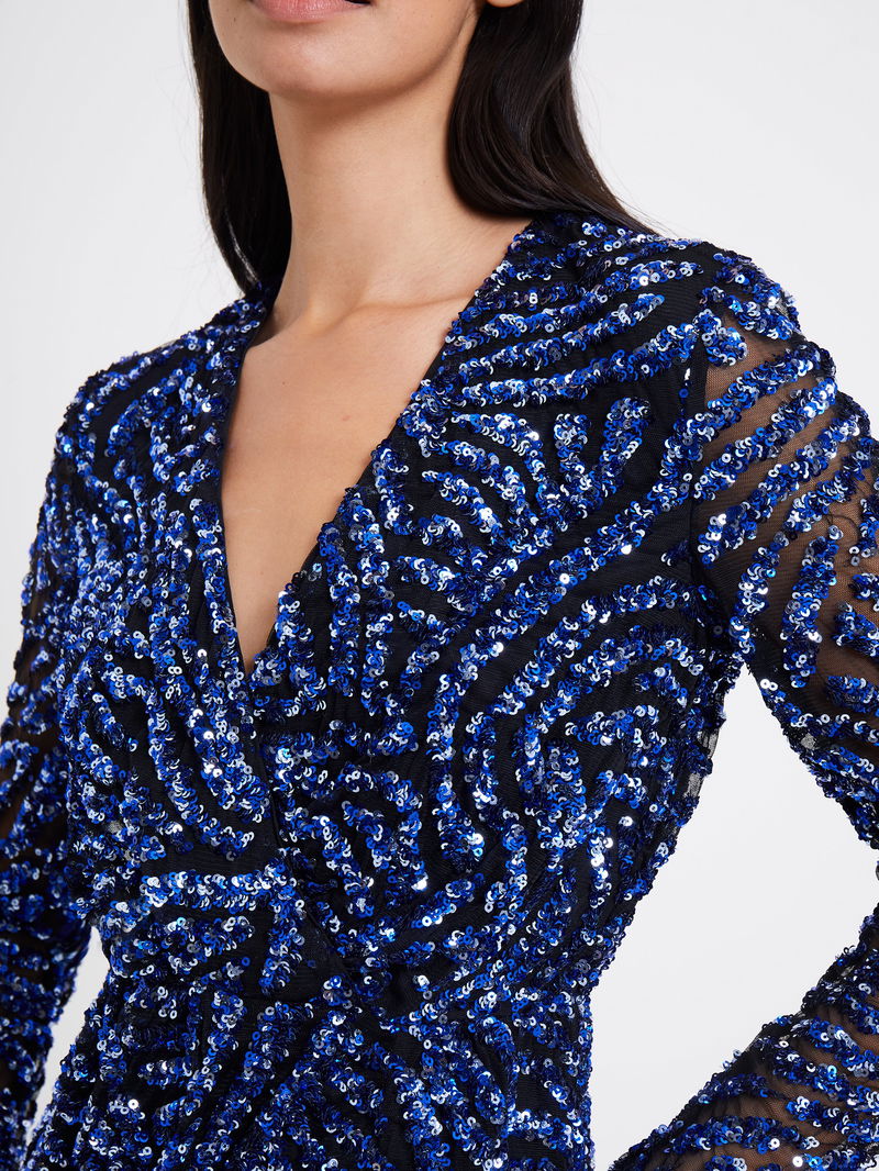 FRENCH CONNECTION Deniz Embellished Mini Dress | endource