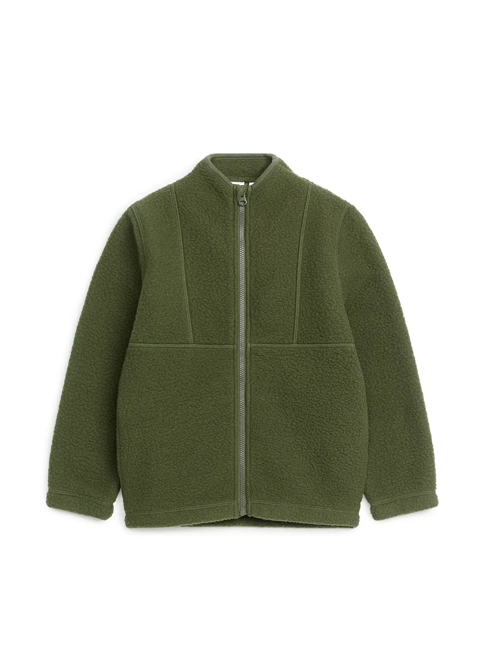 ARKET Fleece Jacket in Khaki | Endource