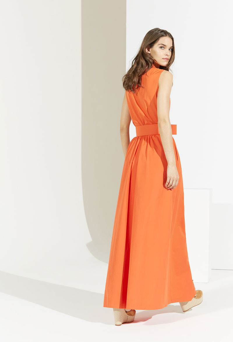 claudie pierlot orange dress Print dress for women