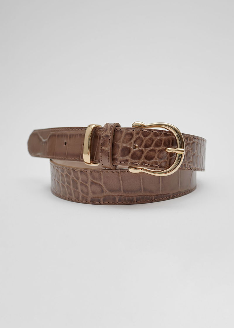 & OTHER STORIES Croco Leather Belt | endource display picture 1