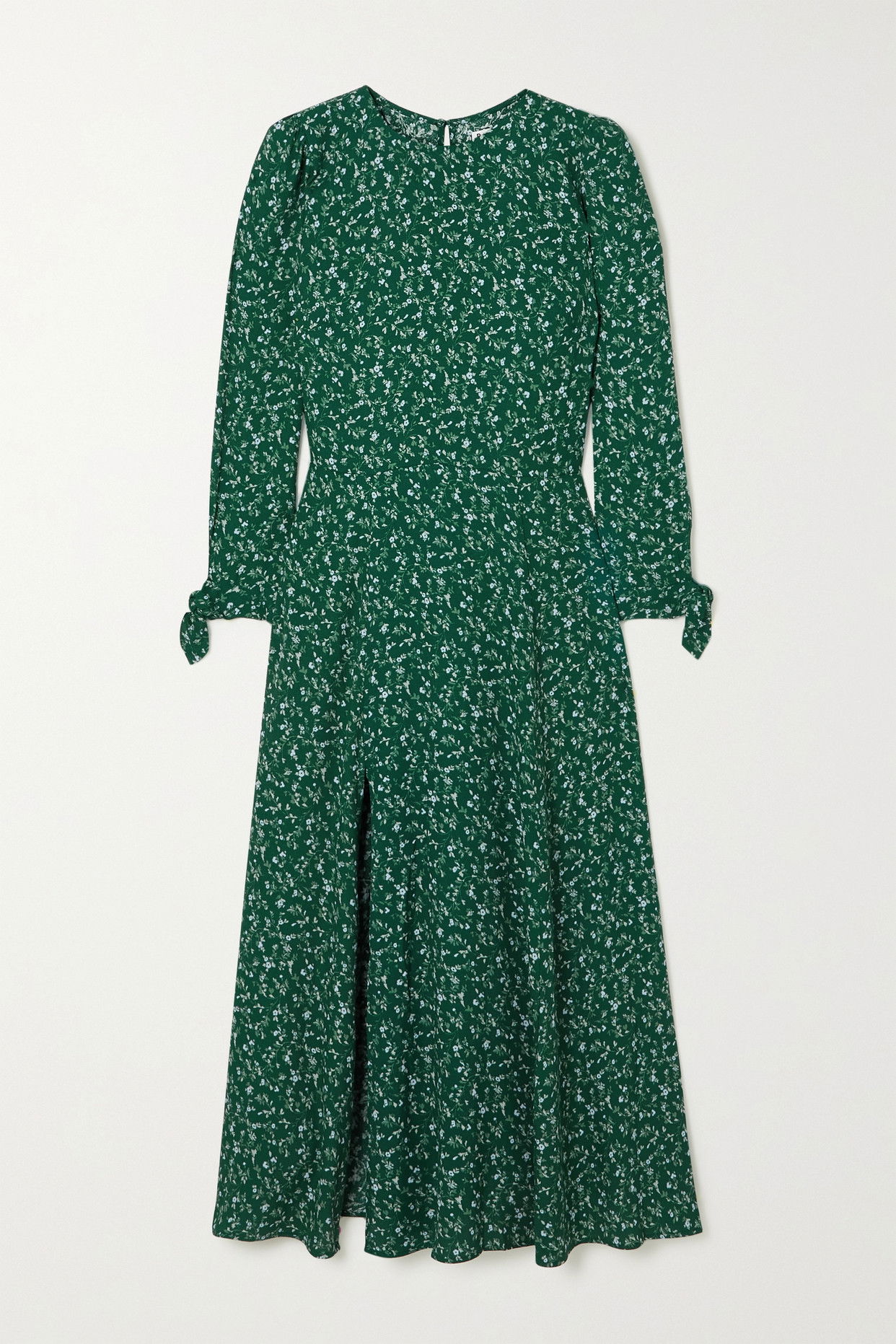 REFORMATION Zelda Floral-Print Crepe Midi Dress | endource
