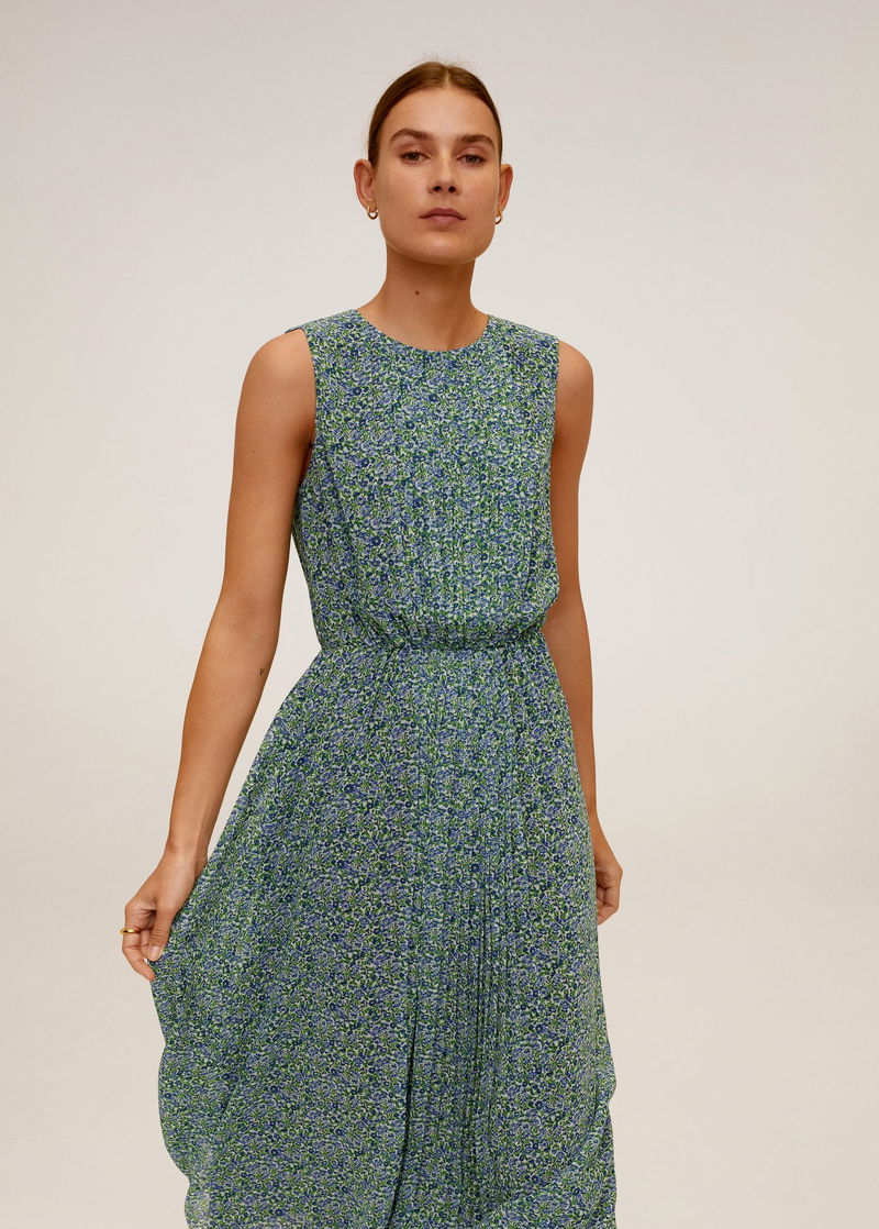 MANGO Flowy Flower Printed Dress | endource