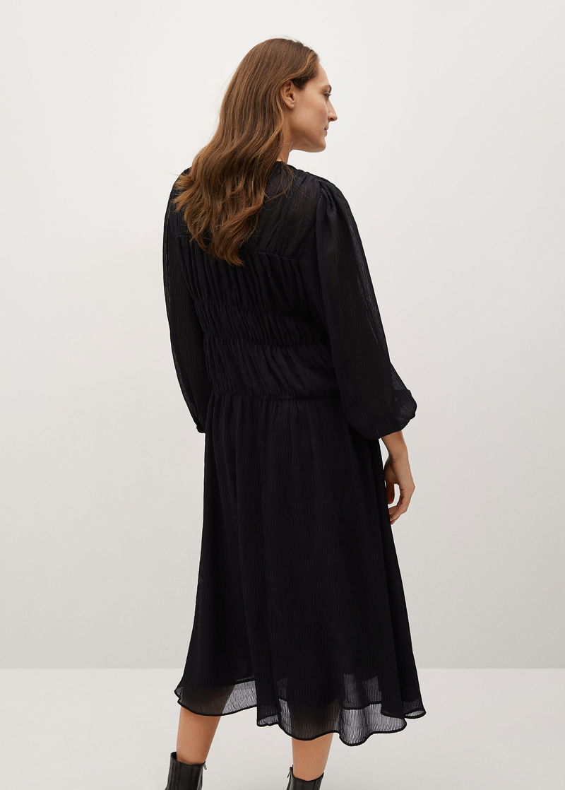 mango flowy pleated dress 33% off Pattern_Solid