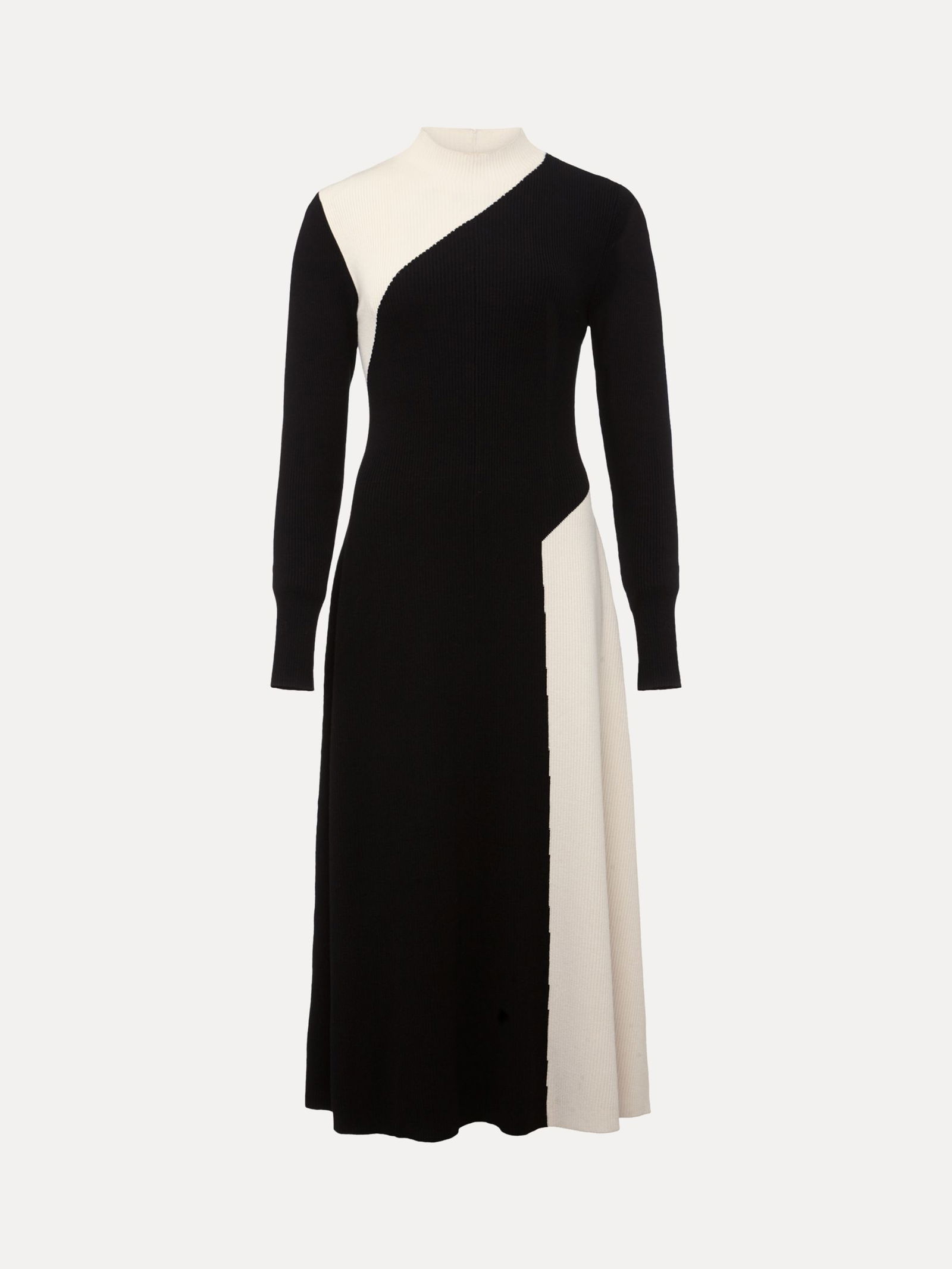 PHASE EIGHT Julie Ribbed Fit and Flare Midi Dress endource