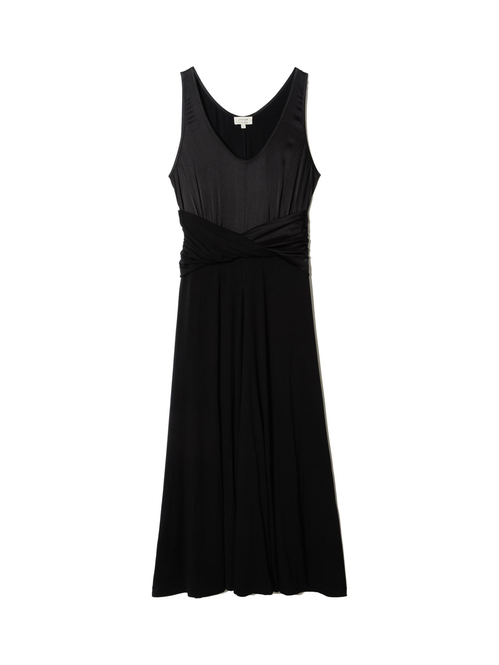 Gorgeous Jigsaw Dress UkM Black jersey Ruffle trim raw edge BM001