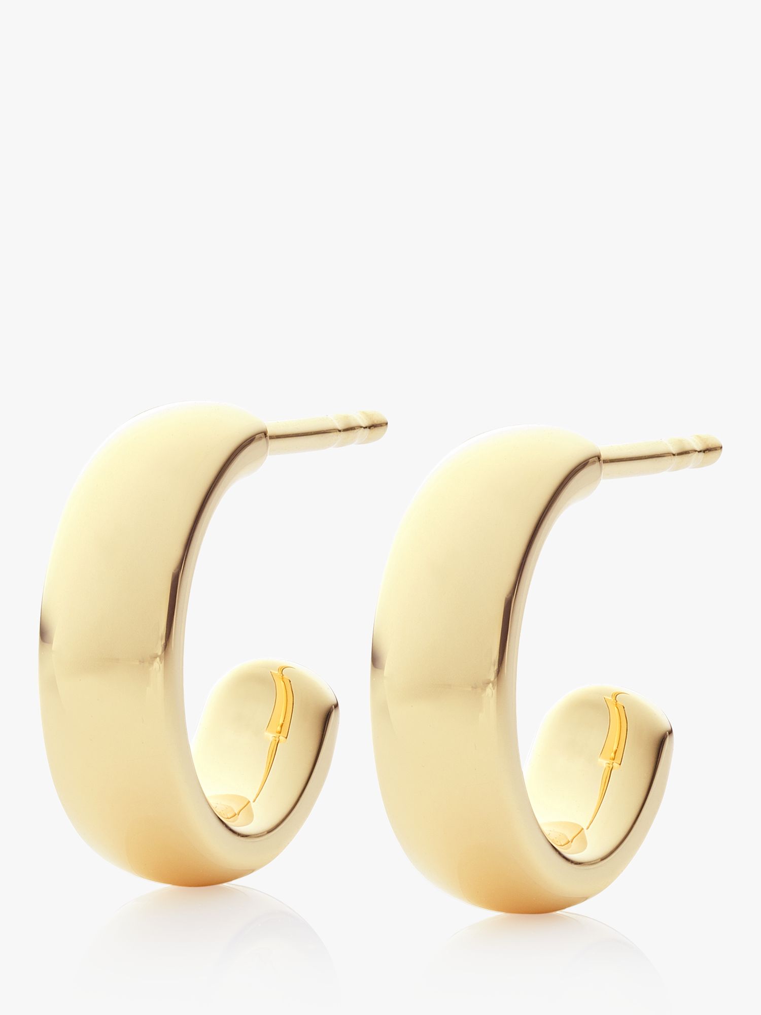 MONICA VINADER Fiji Mini Hoop Earrings in Gold | Endource