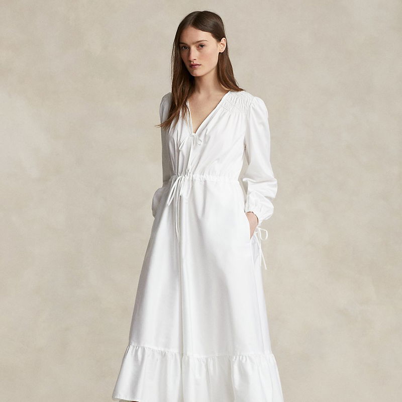 ralph lauren smocked cotton dress Ralph Lauren Childrenswear Girls 7-16 Smocked Cotton Jersey Dress