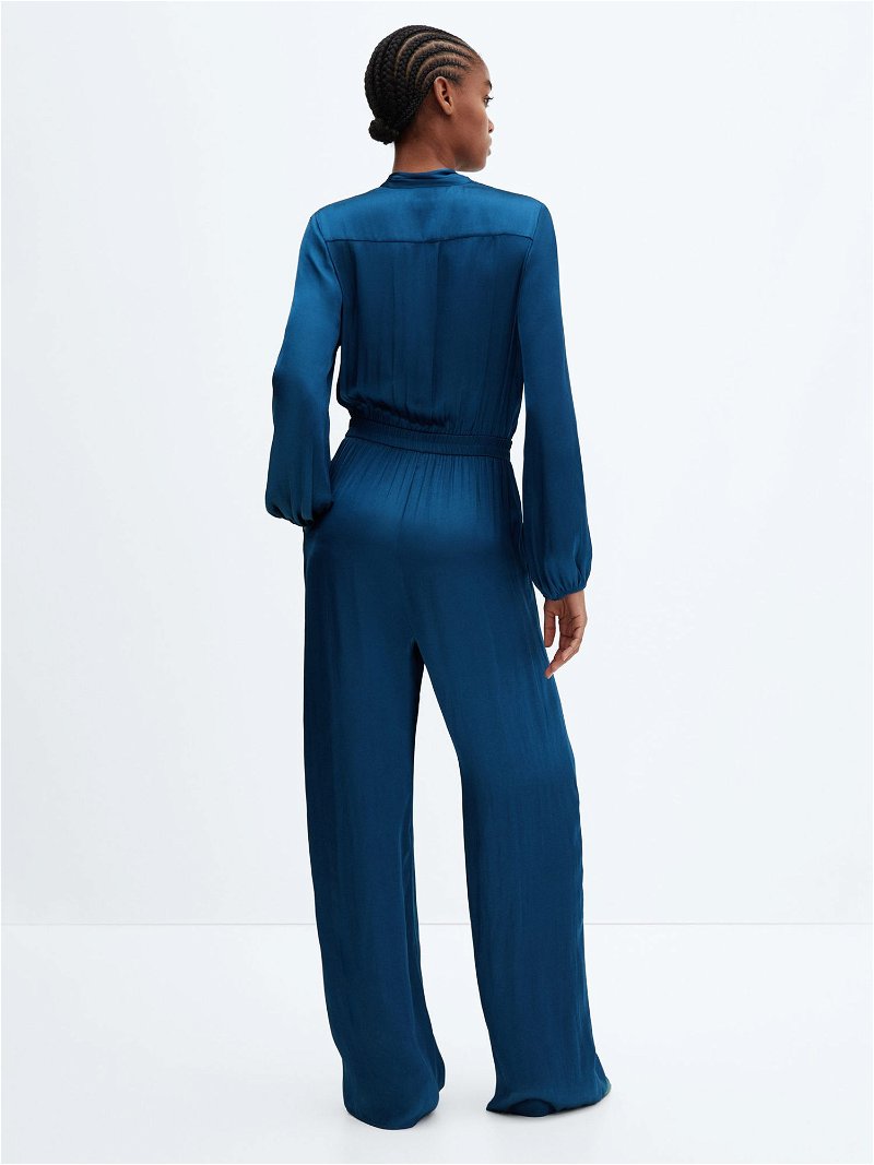 Short jumpsuit with back bow GIALOS MIDNIGHT