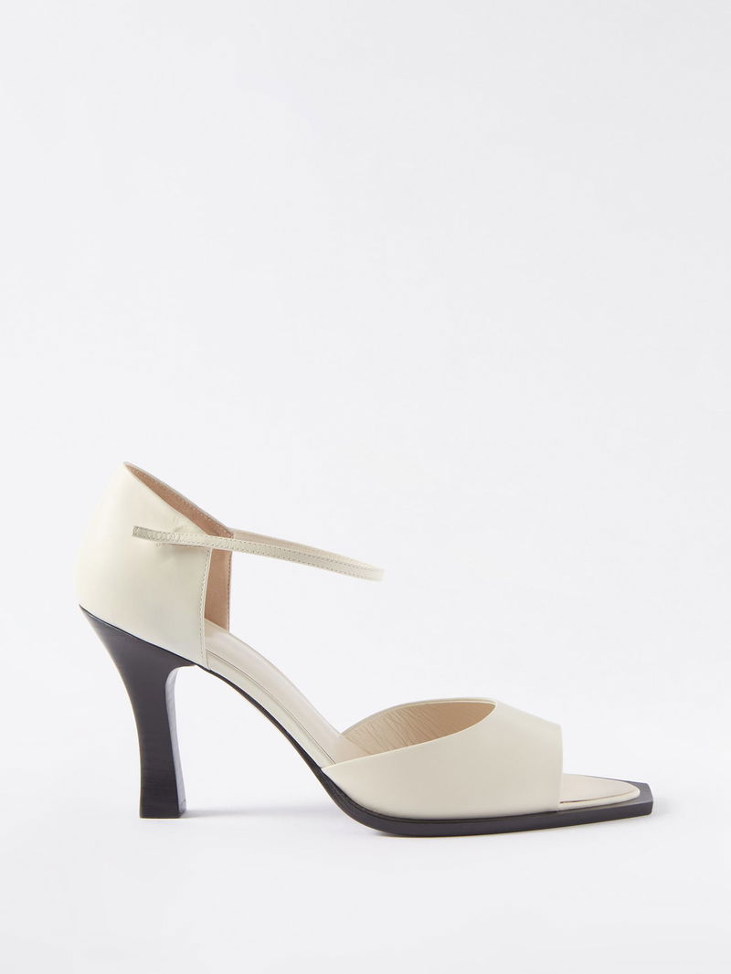 THE ROW MJ Leather Heeled Sandals endource