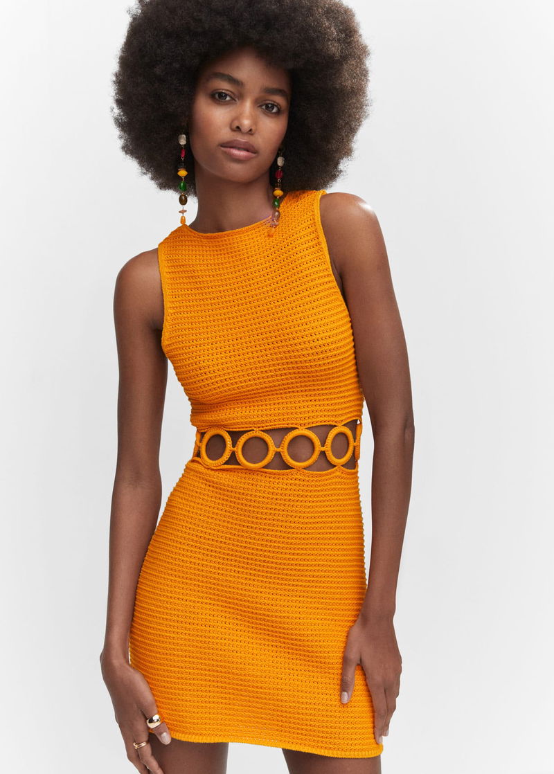 MANGO Hoops Crochet Dress | endource