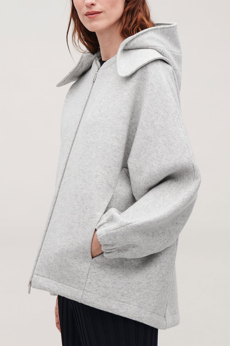 COS Detachable-Hood Wool Jacket | Endource