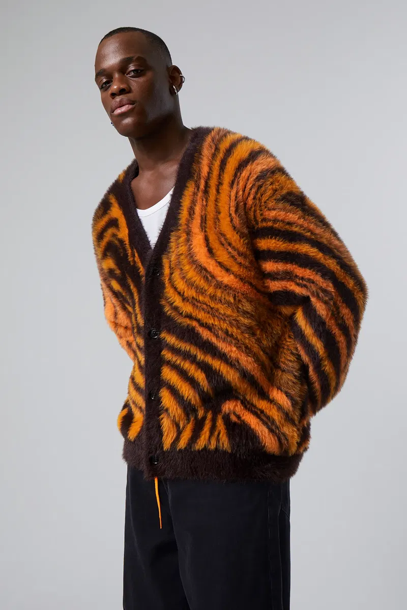 WEEKDAY Igor Jacquard Cardigan endource