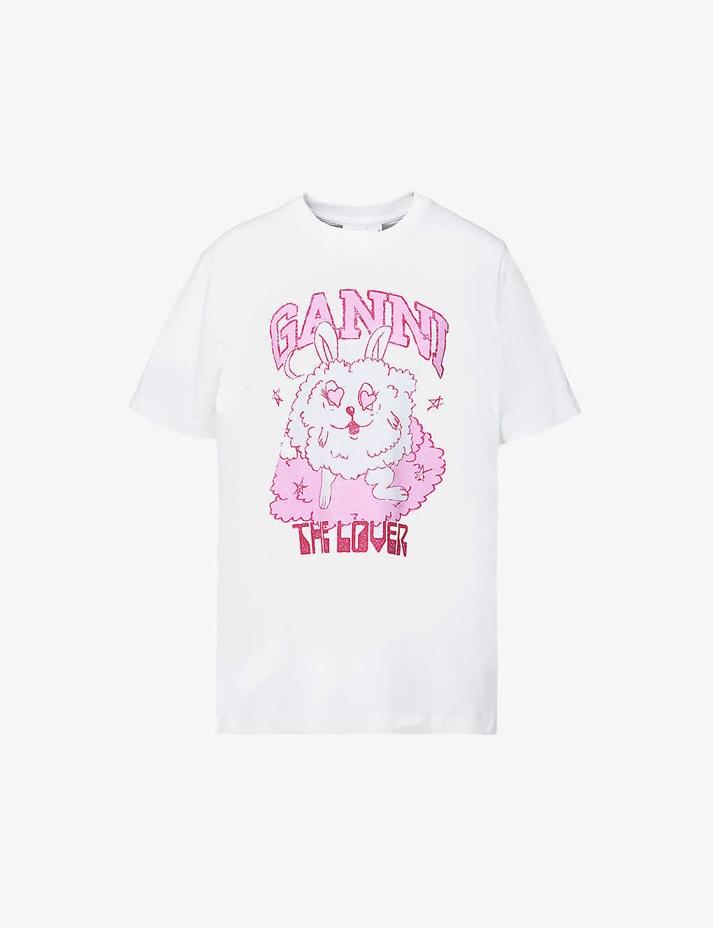 Shop Ganni Dance Bunny Graphic T-Shirt