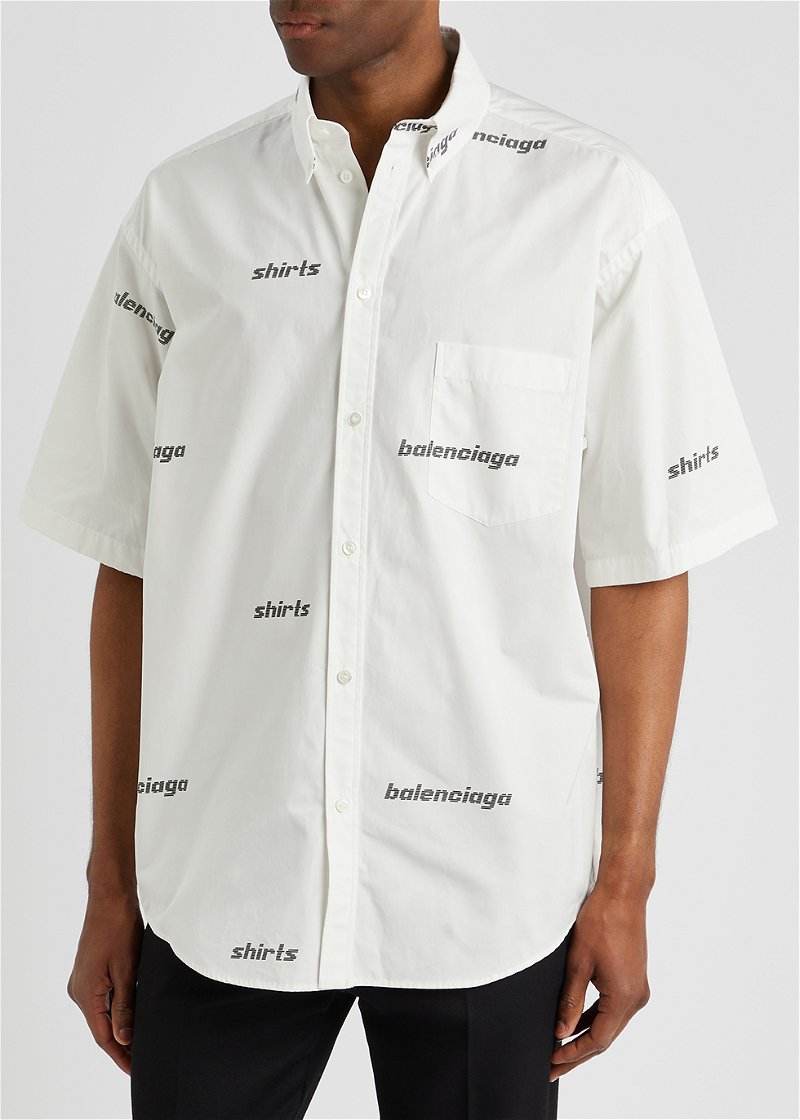 Balenciaga kiton cotton floral - print shirt - GenesinlifeShops, Men's  Clothing