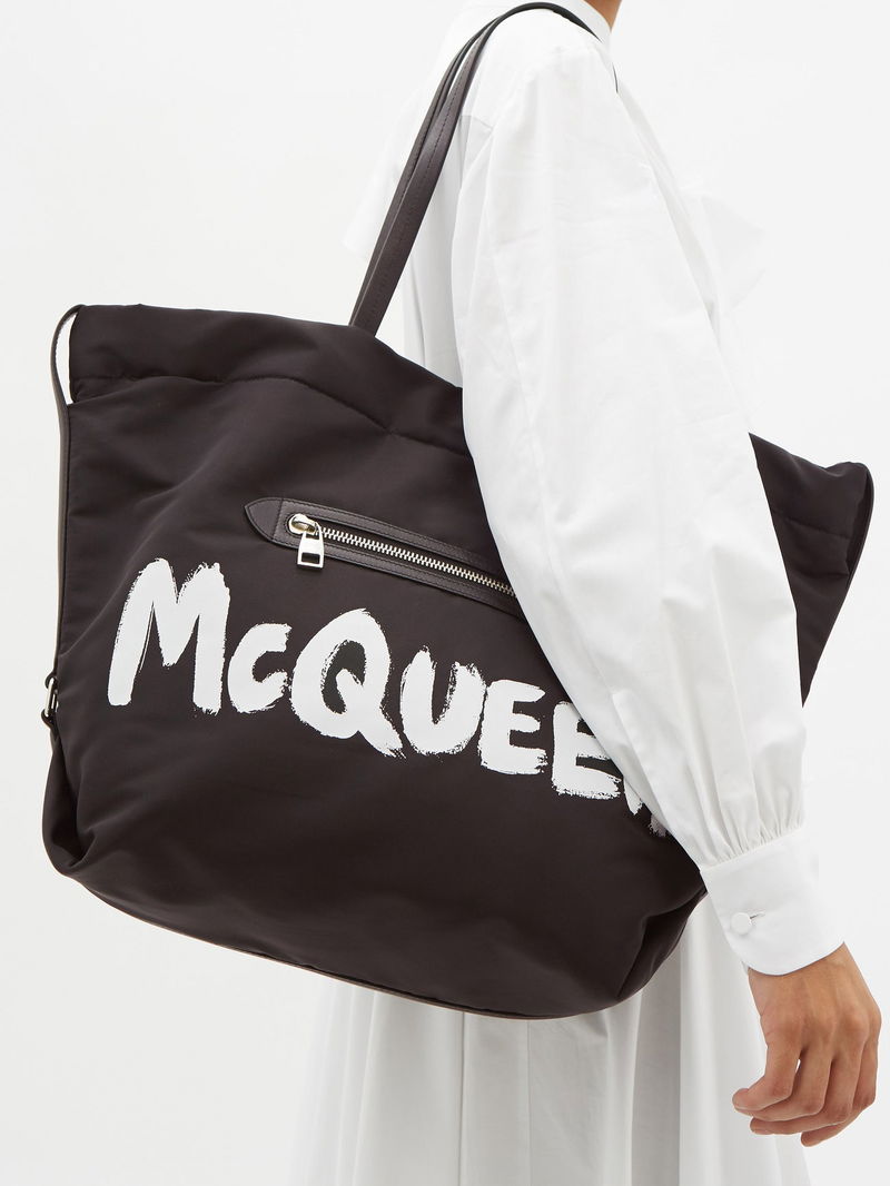 Alexander McQueen Graffiti Logo Camera Bag