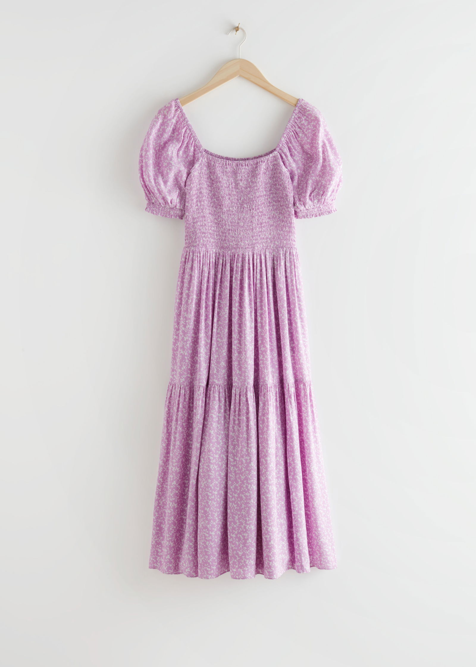 & OTHER STORIES Puff Sleeve Smock Maxi Dress | endource