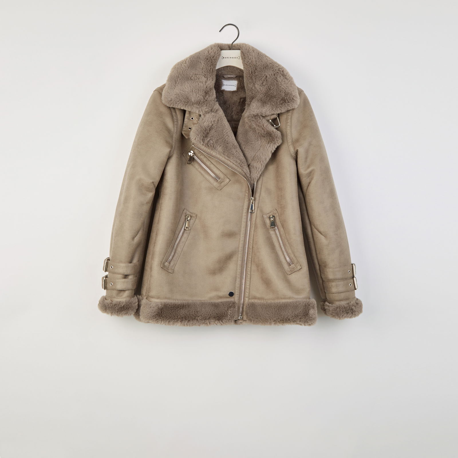 WAREHOUSE Oversized Aviator Jacket endource