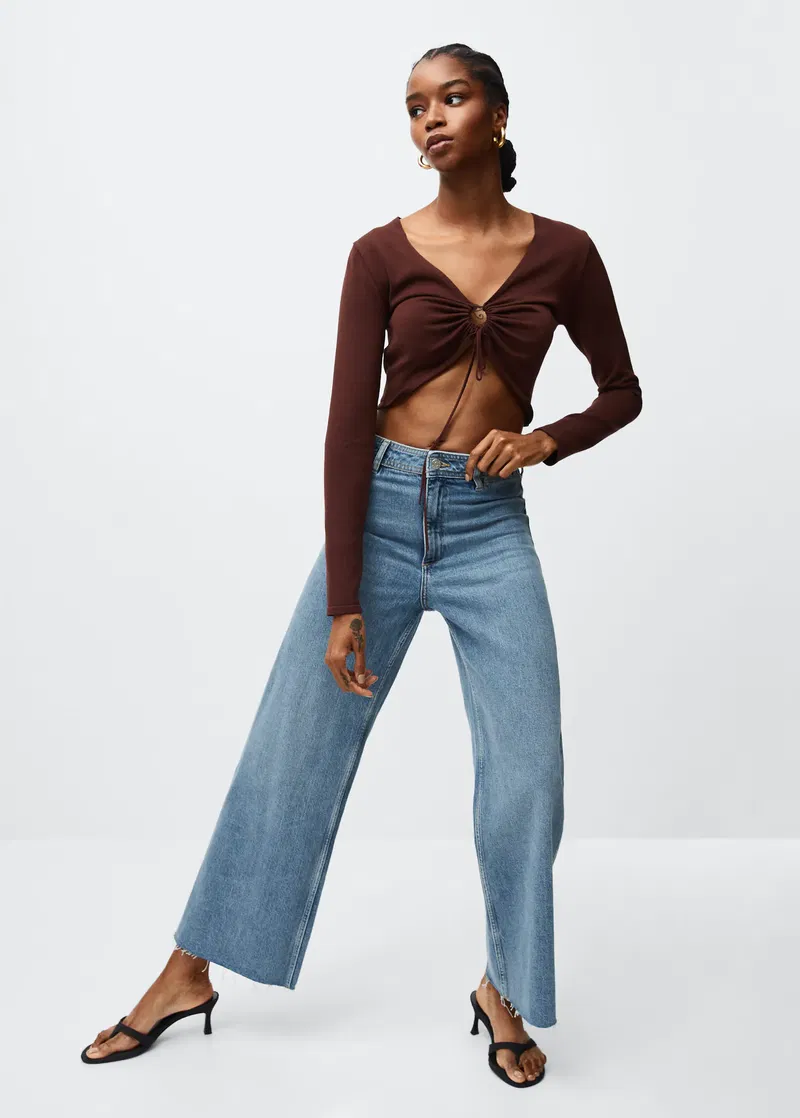 Jeans culotte high waist