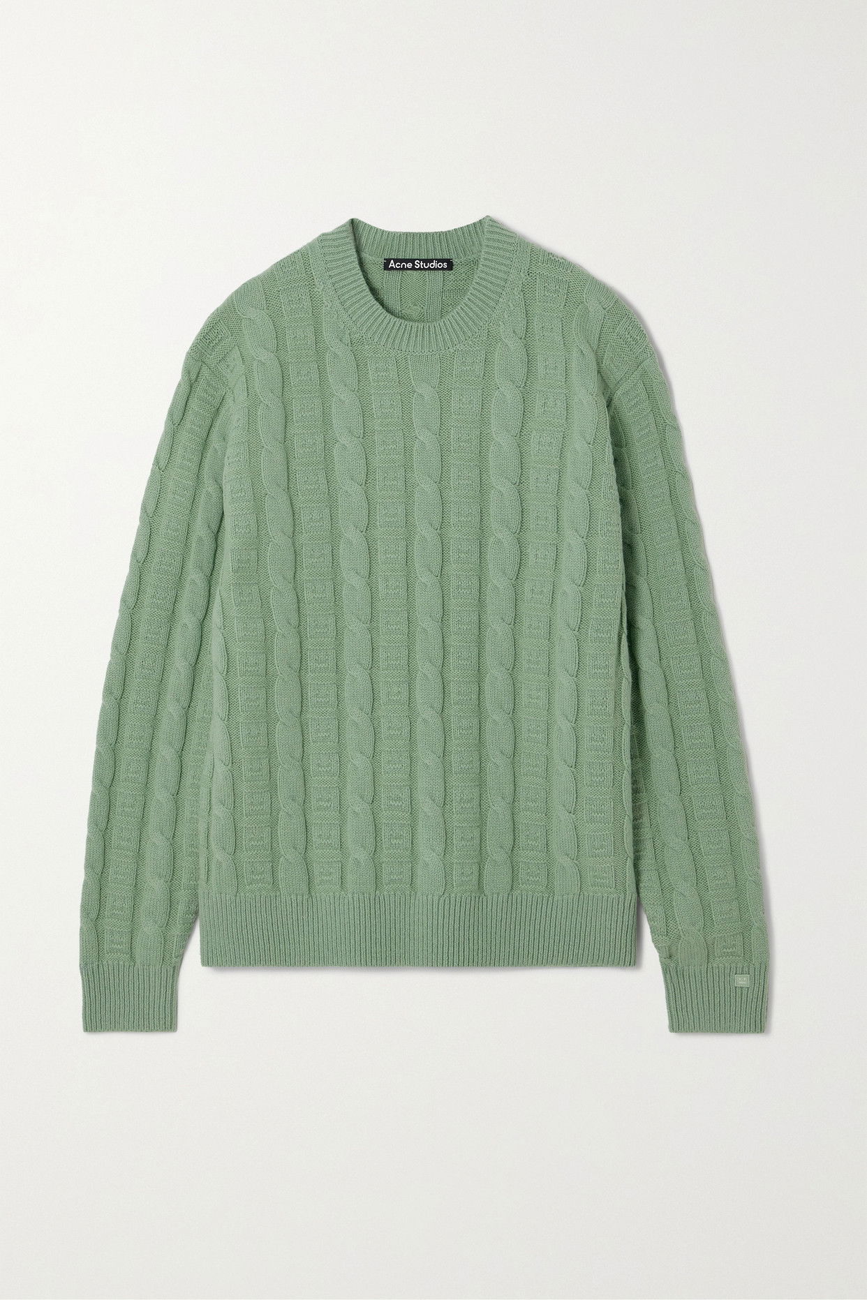 ACNE STUDIOS Cable-Knit Wool-Blend Sweater endource
