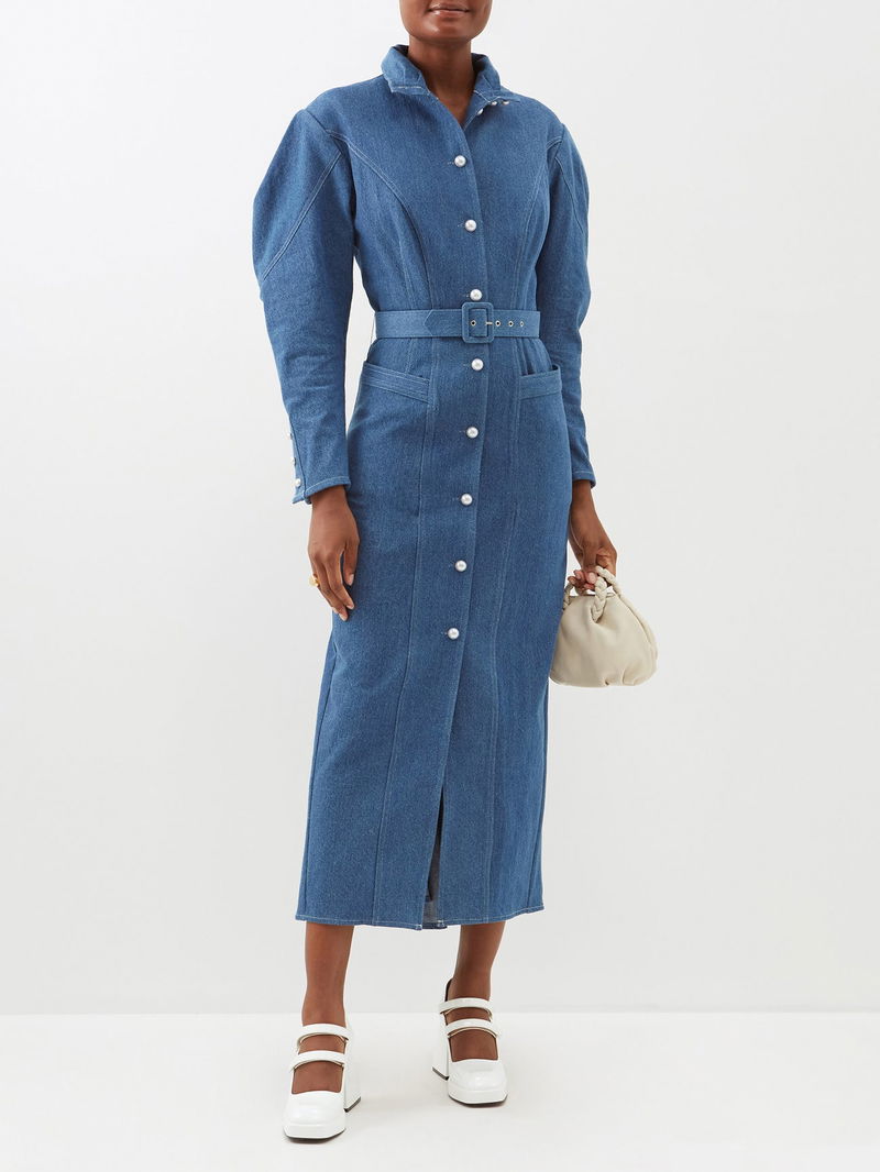 denim hunter dress Hunter Bell Gwen Dress | Denim Dress