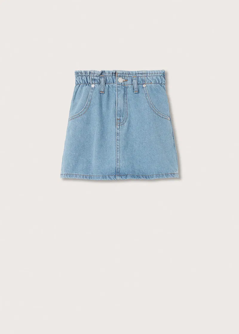Denim Paperbag Skirt Primark Topshop Paper Bag Denim Skirt - Main Image