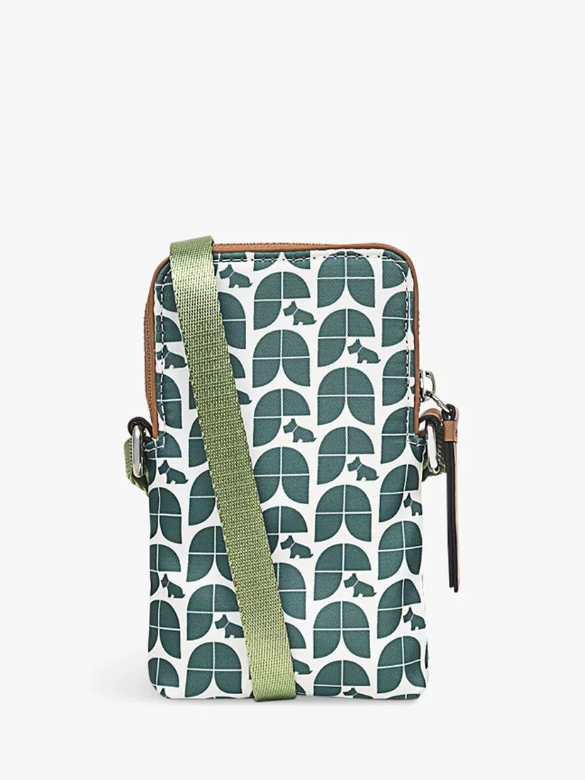 Radley Finsbury Park Quilt Small Ziptop Cross Body Bag in Green