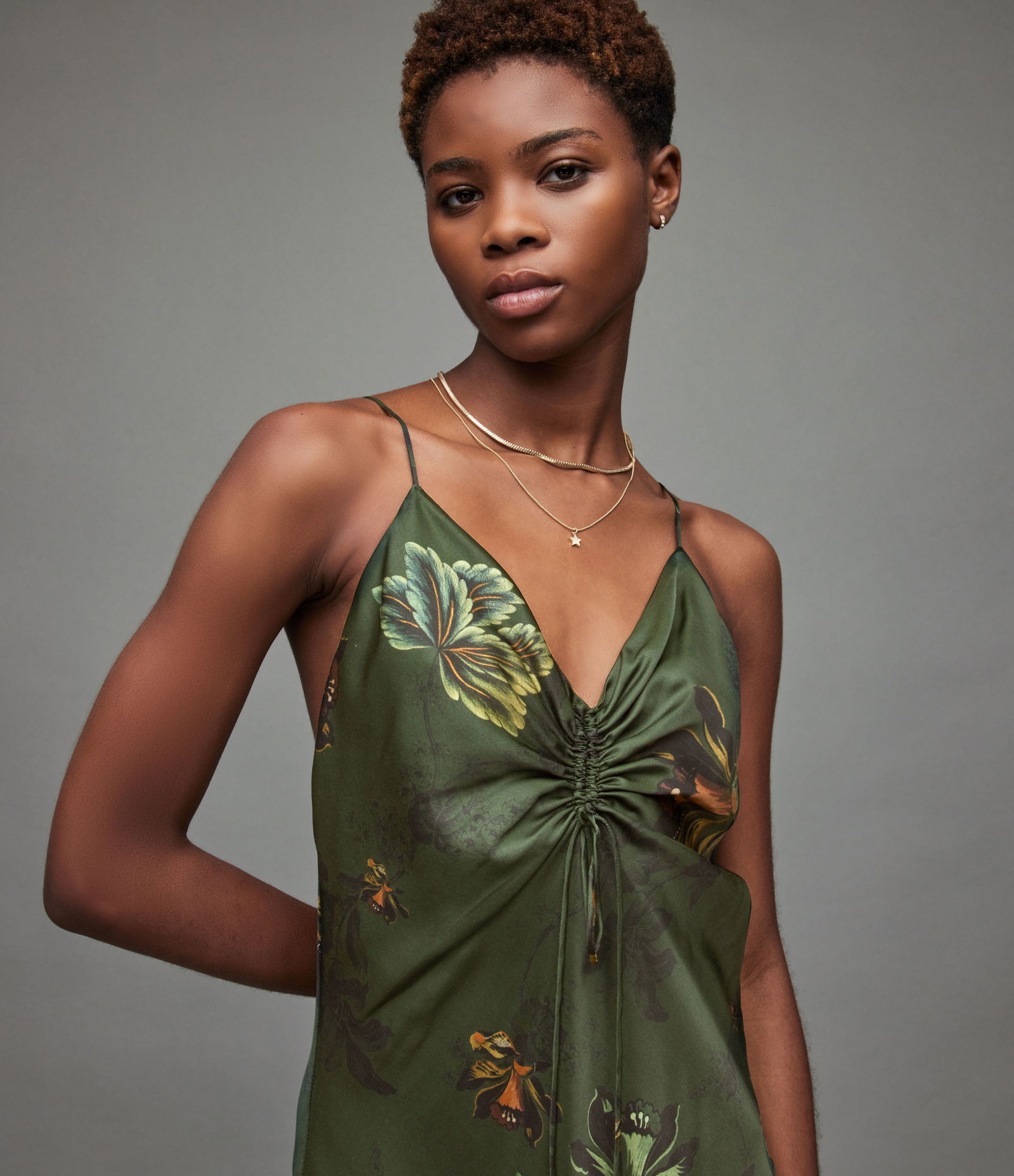 ALLSAINTS Alexia Lilly Silk Blend Dress | endource