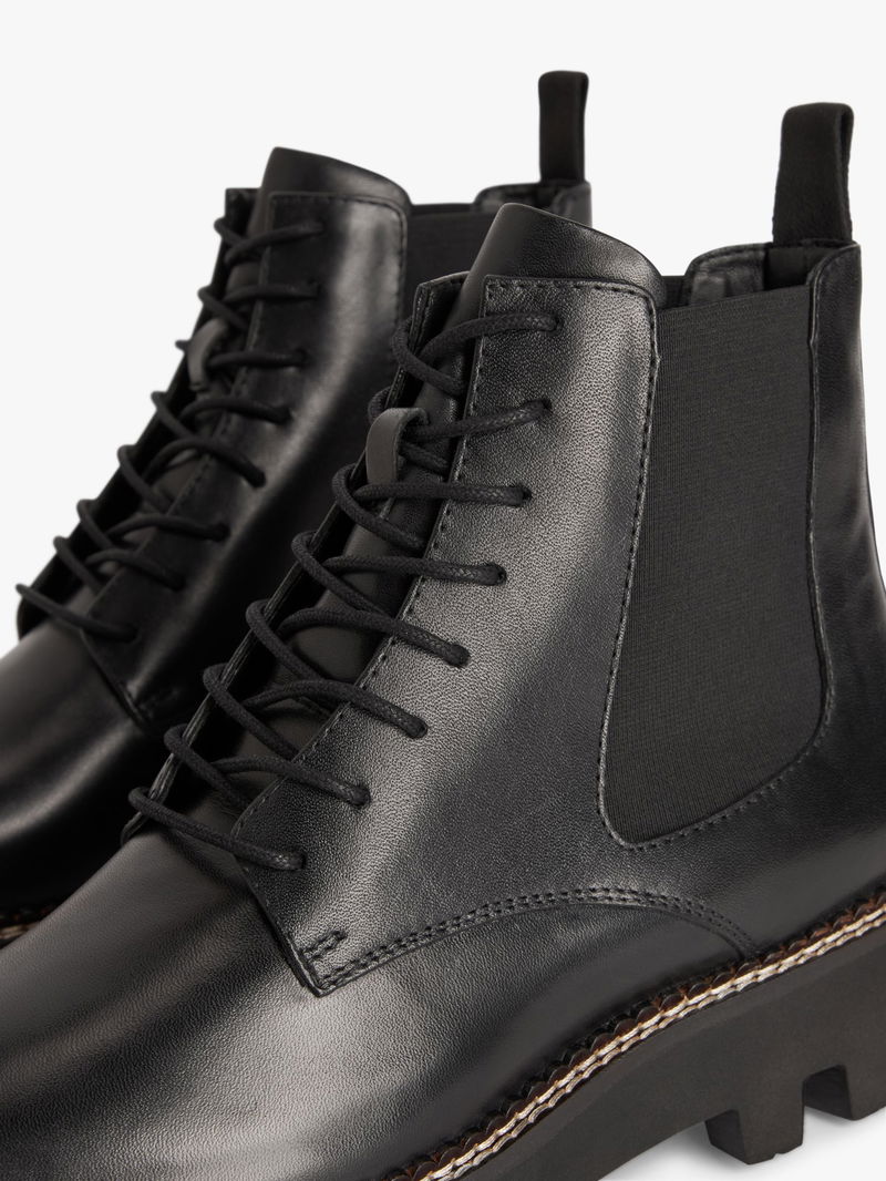 JOHN LEWIS ANYDAY Paisleigh Leather Lace Up Boots endource