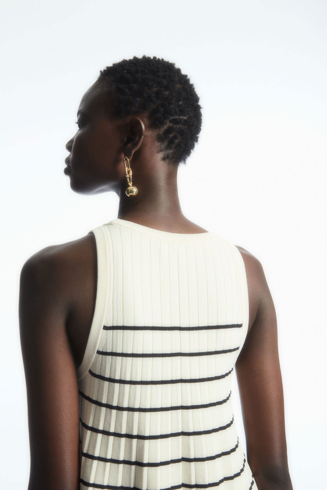 cos pleated a-line mini dress COS Pleated A-Line Mini Dress