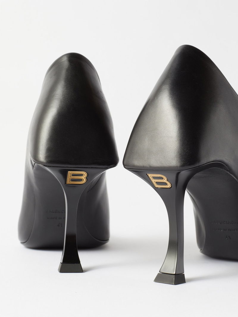 BALENCIAGA Hourglass 100 Leather Pumps endource