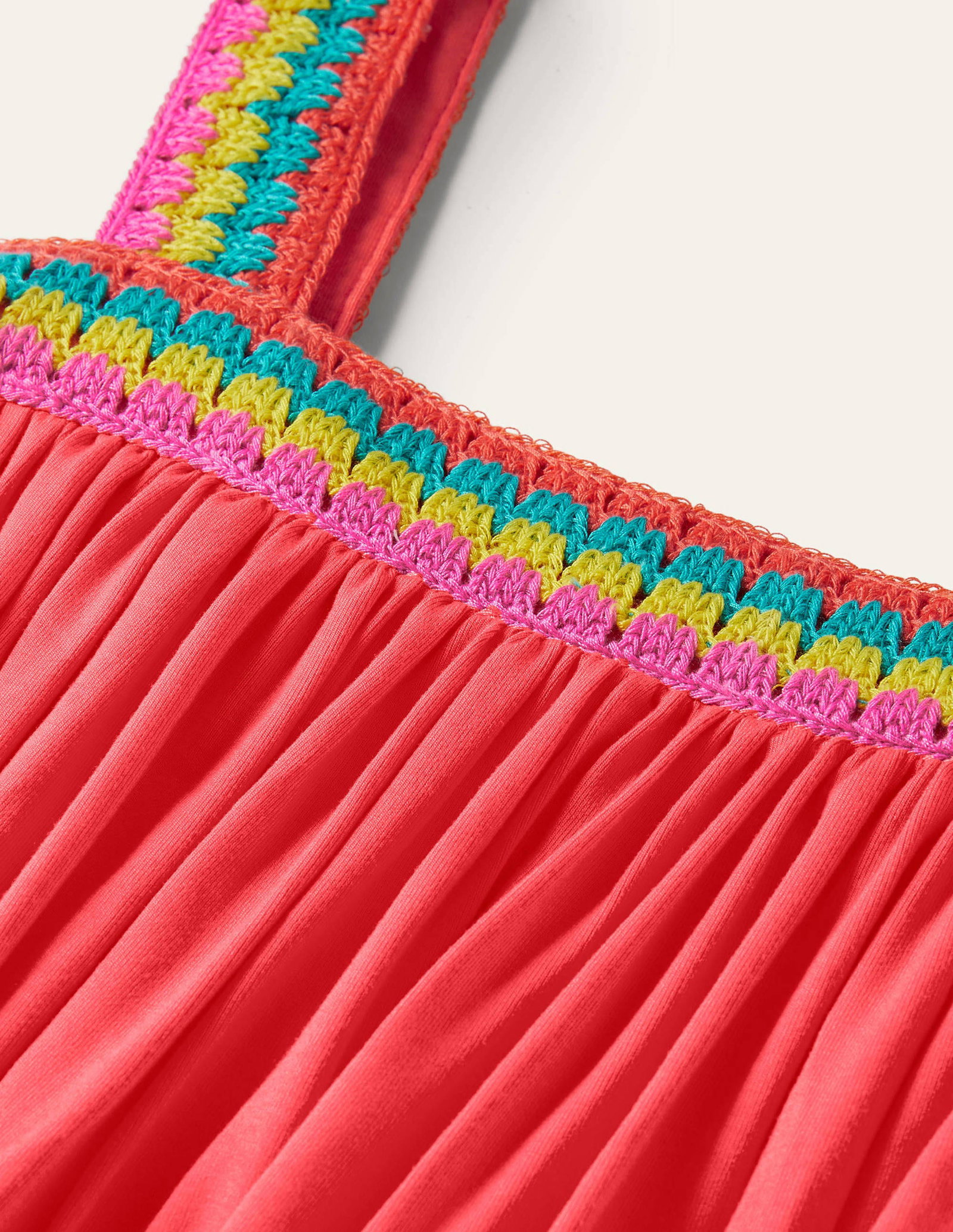 BODEN Crochet Trim Jersey Maxi Dress | endource