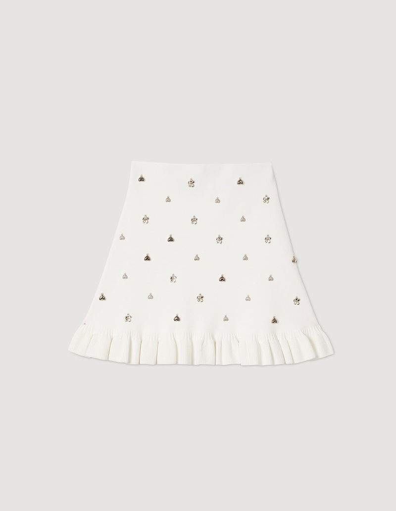 SANDRO Knit Skirt With Charms endource