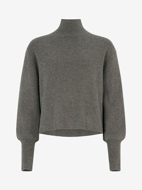 Kin Waffle Knit Jumper, Grey, XS