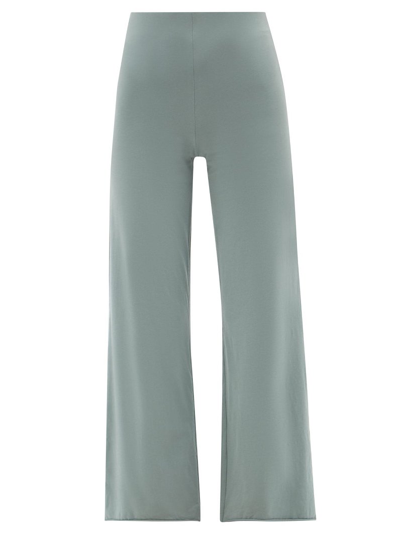 Athena Reversible Organic Cotton-Blend Trousers
