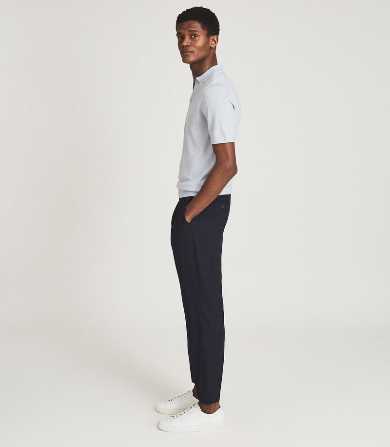710803533001 - For REISS Duchie Merino Wool Open Collar Polo Shirt