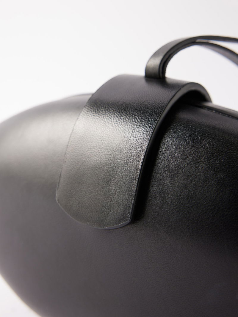 THE ROW Lou Moulded Oval Leather Clutch endource