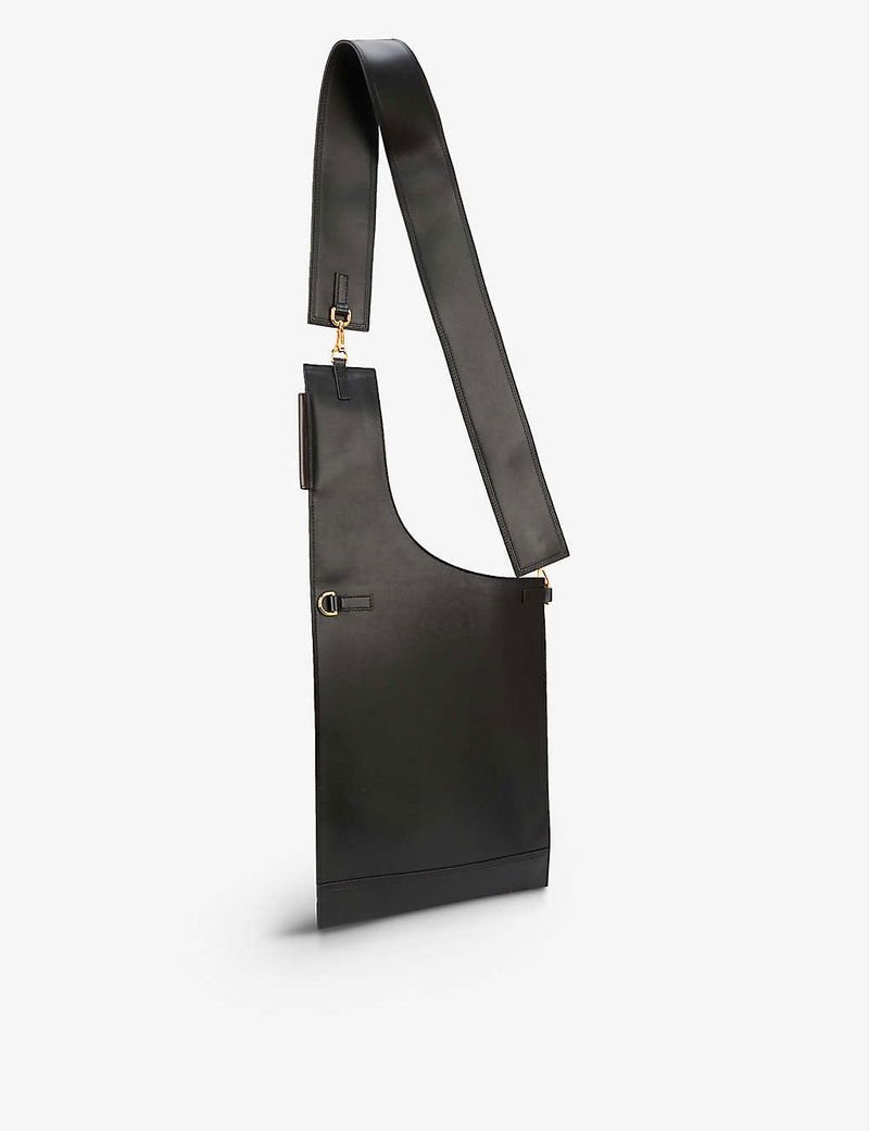JACQUEMUS Le Sac Tablier Leather Shoulder Bag endource