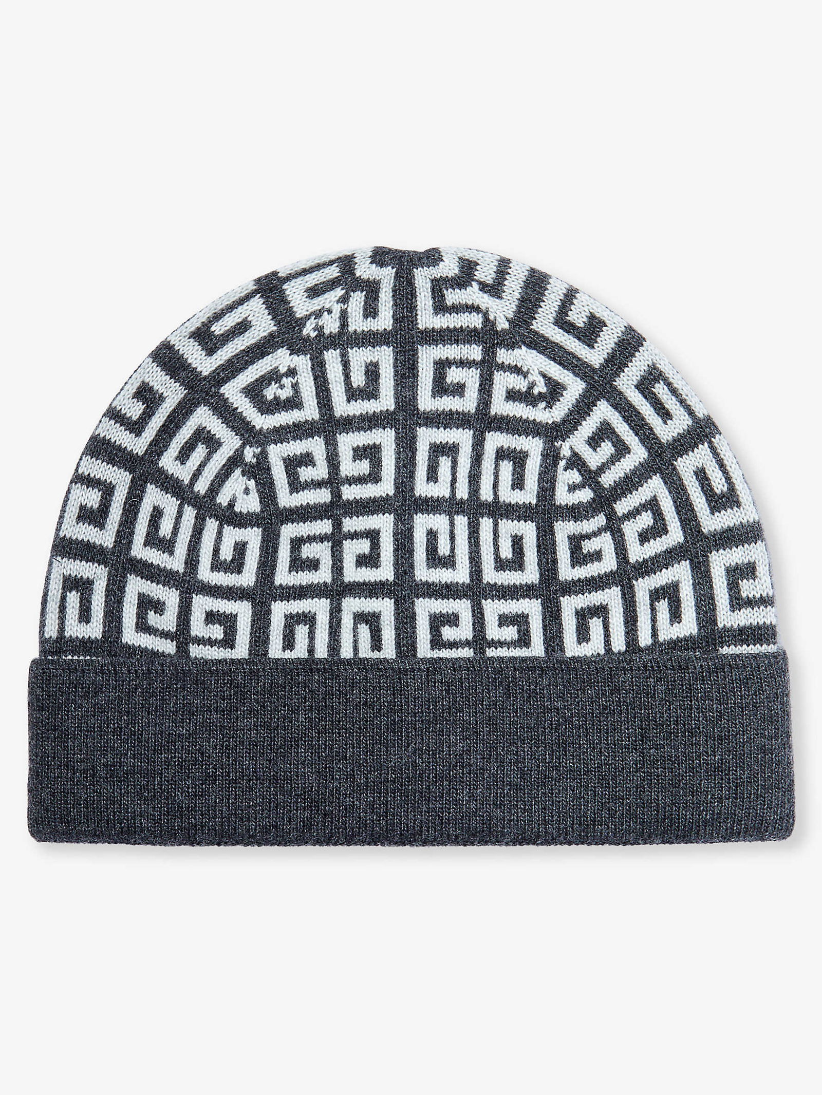 Givenchy Double Face Wool Cashmere Logo Beanie Givenchy Cashmere Wool Logo Beanie Hat | eBay main image 4